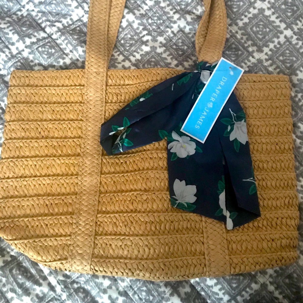 Draper & James straw bag